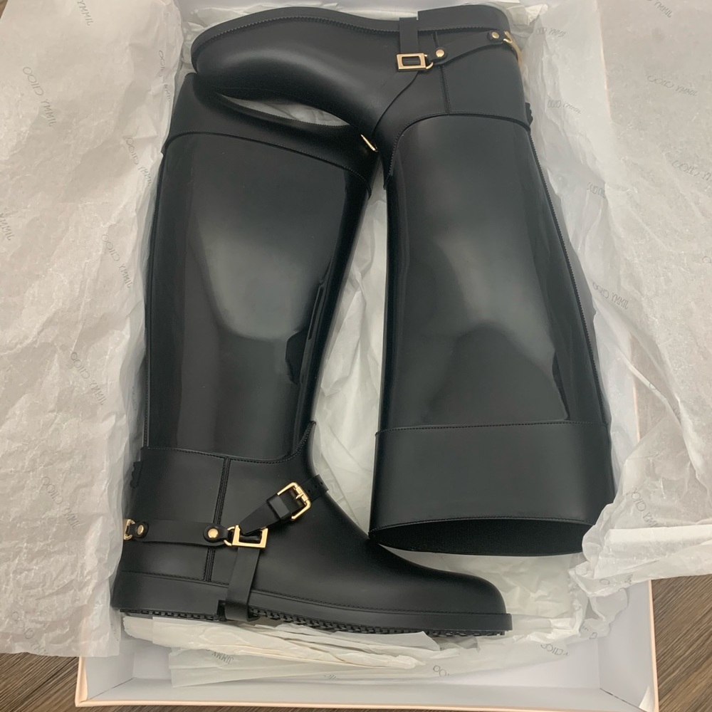 Jimmy Choo Cheshire Riding/Rain Boot (40/10us)